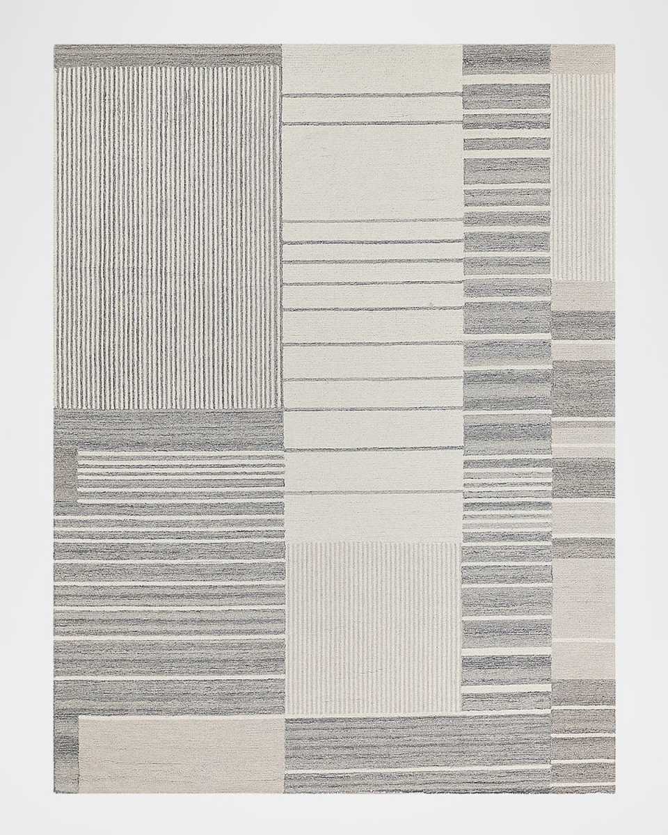 Castine Hand-Tufted Silver Rug, 10' x 14'